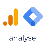 logo google analytics en google tag manager